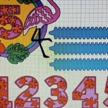 Intra απο ξύλο plywood 3mm-4mm πάχος – Shaker Cake Topper Flamingo Δίασταση  20x20 cm INTRAFABR-80394599 - Image 5