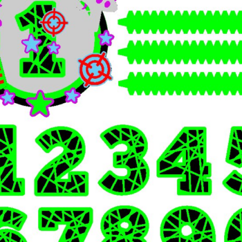 Intra απο ξύλο plywood 3mm-4mm πάχος – Shaker Cake Topper Laser Tag Δίασταση  20x20 cm INTRAFABR-81434189 - Image 2