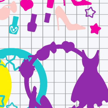 Intra απο ξύλο plywood 3mm-4mm πάχος – Shaker Cake Topper Pink Doll Δίασταση  20x20 cm INTRAFABR-75553392 - Image 3