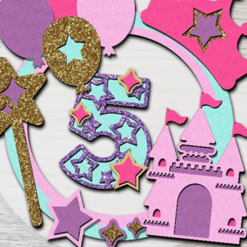 Intra απο ξύλο plywood 3mm-4mm πάχος – Shaker Cake Topper Princess Castle Δίασταση  20x20 cm INTRAFABR-78439450 - Image 4