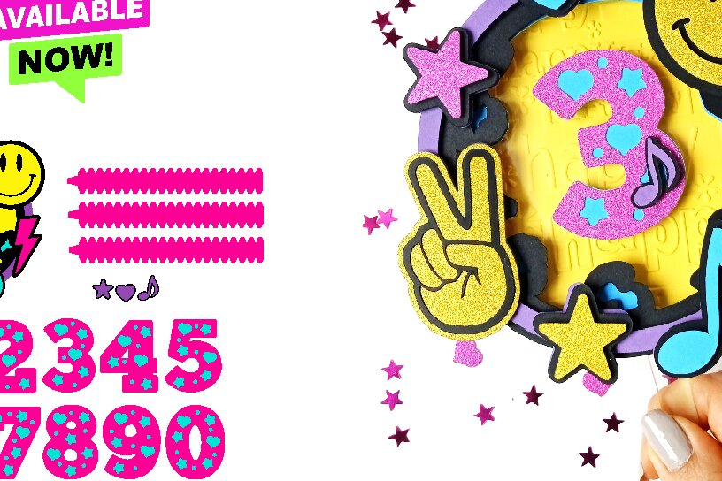 Intra απο ξύλο plywood 3mm-4mm πάχος – Shaker Cake Topper Smiley Face Δίασταση  20x20 cm INTRAFABR-76943639