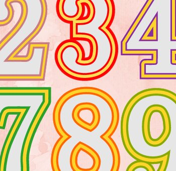 Intra απο ξύλο plywood 3mm-4mm πάχος – Shaker Numbers 0 - 9 Δίασταση  20x20 cm INTRAFABR-104682886 - Image 2