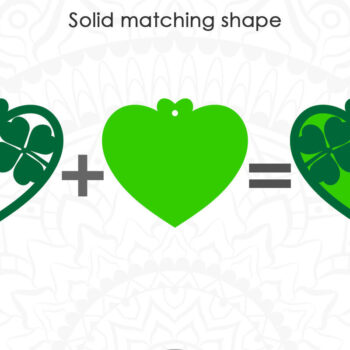 Intra απο ξύλο plywood 3mm-4mm πάχος – Shamrock Earrings, St Patrick's Day Δίασταση  5x5 cm INTRAFABR-6890753 - Image 3