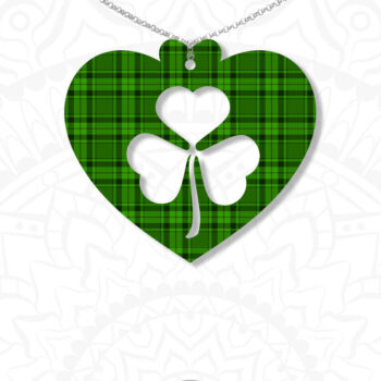 Intra απο ξύλο plywood 3mm-4mm πάχος – Shamrock Earrings, St Patrick's Day Δίασταση  5x5 cm INTRAFABR-6890753 - Image 6