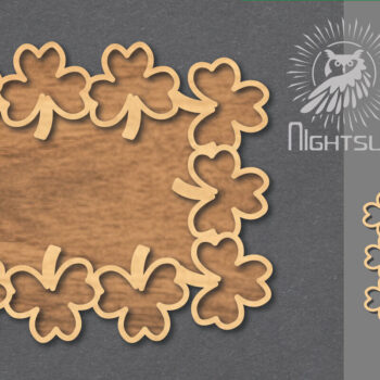 Intra απο ξύλο plywood 3mm-4mm πάχος – Shamrock Sign 2 Δίασταση  40x30 cm INTRAFABR-119037292 - Image 1