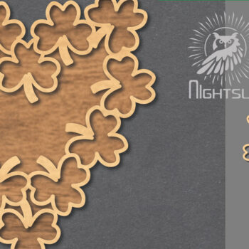 Intra απο ξύλο plywood 3mm-4mm πάχος – Shamrock Sign 5 Δίασταση  40x30 cm INTRAFABR-119037341 - Image 1