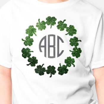 Intra απο ξύλο plywood 3mm-4mm πάχος – Μονόγραμμα Shamrock, Design Sublimation Δίασταση  40x30 cm INTRAFABR-6904093 - Image 4