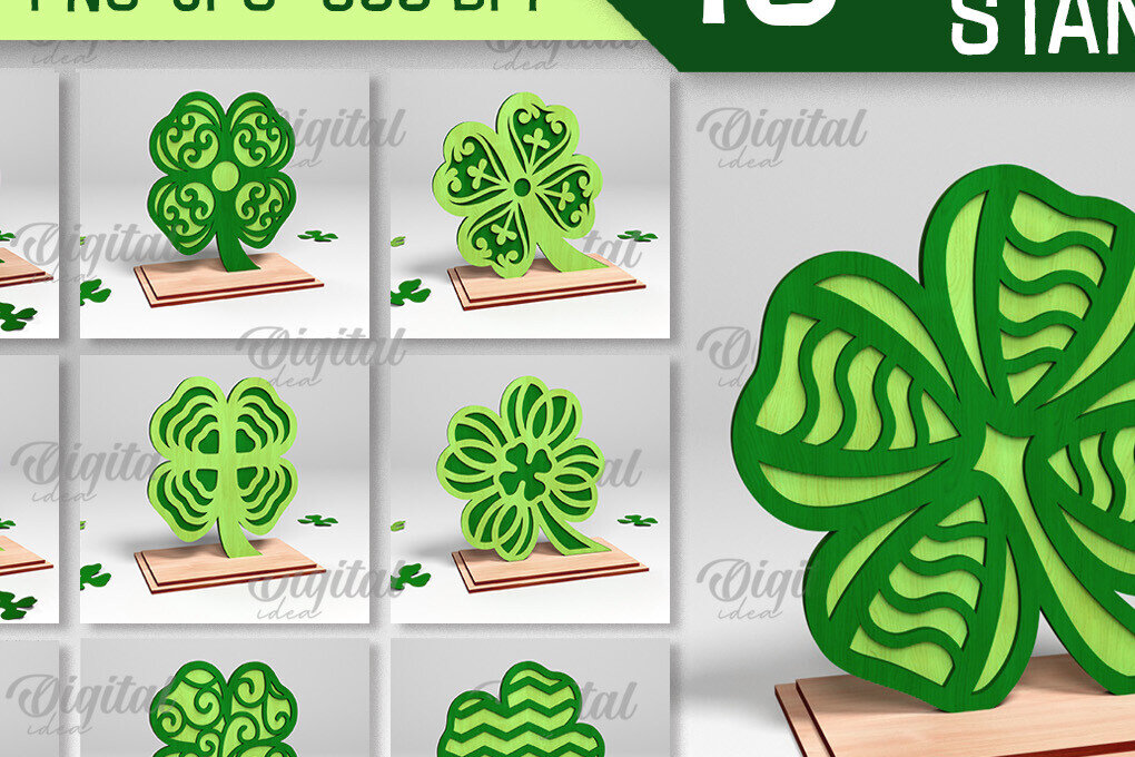 Intra απο ξύλο plywood 3mm-4mm πάχος – Shamrock Stand Bottoms Δίασταση  20x20 cm INTRAFABR-88752946