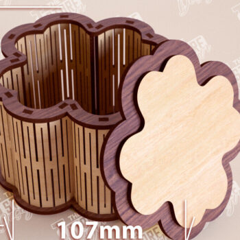 Intra απο ξύλο plywood 3mm-4mm πάχος – Ξύλινο Κουτί σε σχήμα| Κουτί κοσμημάτων |Κουτί δώρου Δίασταση  20x20 cm INTRAFABR-109359651 - Image 1