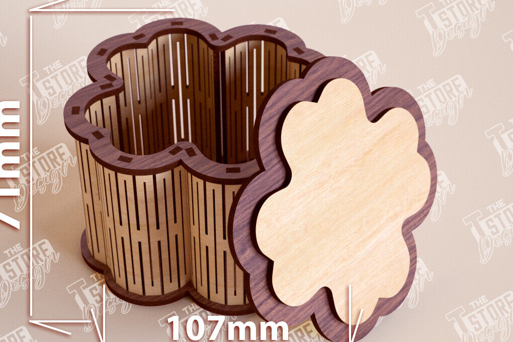 Intra απο ξύλο plywood 3mm-4mm πάχος – Ξύλινο Κουτί σε σχήμα| Κουτί κοσμημάτων |Κουτί δώρου Δίασταση  20x20 cm INTRAFABR-109359651