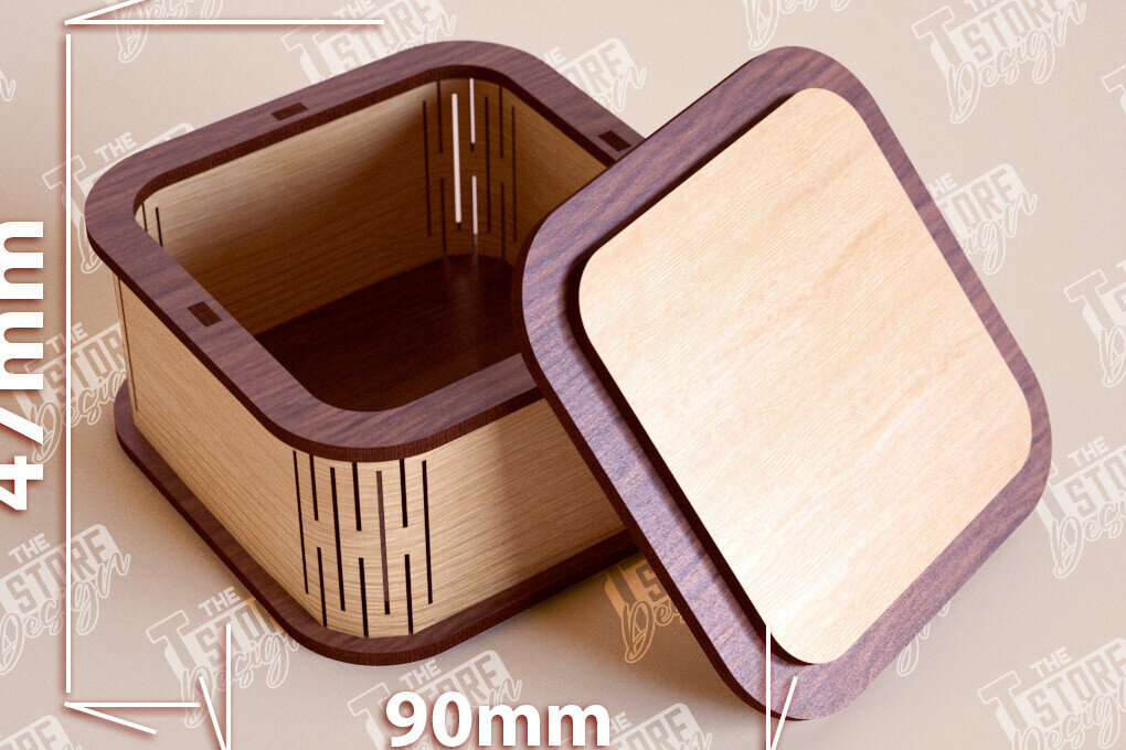 Intra απο ξύλο plywood 3mm-4mm πάχος – Ξύλινο Κουτί σε σχήμα| Κουτί κοσμημάτων |Κουτί δώρου Δίασταση  20x20 cm INTRAFABR-109359731