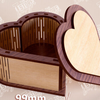 Intra απο ξύλο plywood 3mm-4mm πάχος – Ξύλινο Κουτί σε σχήμα| Κουτί κοσμημάτων |Κουτί δώρου Δίασταση  20x20 cm INTRAFABR-109359734 - Image 1