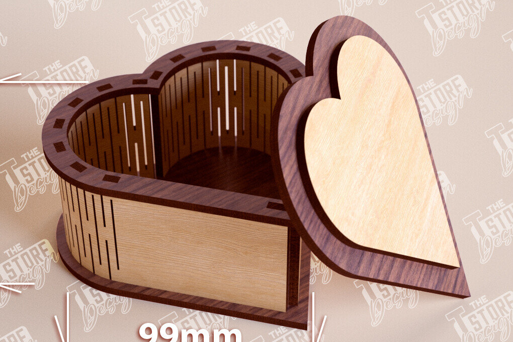 Intra απο ξύλο plywood 3mm-4mm πάχος – Ξύλινο Κουτί σε σχήμα| Κουτί κοσμημάτων |Κουτί δώρου Δίασταση  20x20 cm INTRAFABR-109359734