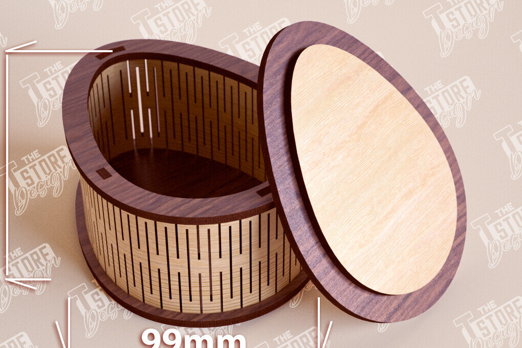 Intra απο ξύλο plywood 3mm-4mm πάχος – Ξύλινο Κουτί σε σχήμα| Κουτί κοσμημάτων |Κουτί δώρου Δίασταση  20x20 cm INTRAFABR-109359744