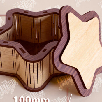 Intra απο ξύλο plywood 3mm-4mm πάχος – Ξύλινο Κουτί σε σχήμα| Κουτί κοσμημάτων |Κουτί δώρου Δίασταση  20x20 cm INTRAFABR-109359757 - Image 1