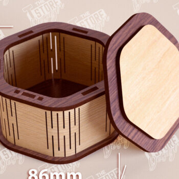 Intra απο ξύλο plywood 3mm-4mm πάχος – Ξύλινο Κουτί σε σχήμα| Κουτί κοσμημάτων |Κουτί δώρου Δίασταση  20x20 cm INTRAFABR-109359814 - Image 1