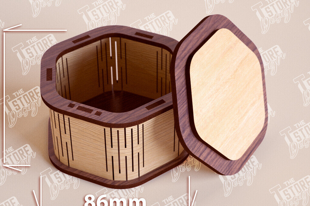 Intra απο ξύλο plywood 3mm-4mm πάχος – Ξύλινο Κουτί σε σχήμα| Κουτί κοσμημάτων |Κουτί δώρου Δίασταση  20x20 cm INTRAFABR-109359814