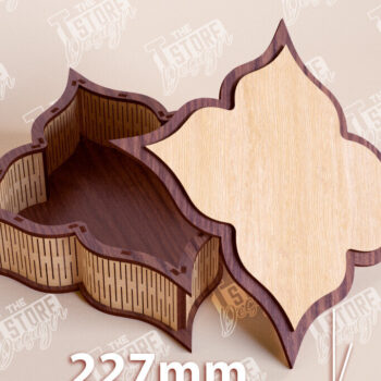 Intra απο ξύλο plywood 3mm-4mm πάχος – Ξύλινο Κουτί σε σχήμα| Κουτί κοσμημάτων |Κουτί δώρου Δίασταση 20x20 cm INTRAFABR-109359831 - Image 1