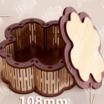 Intra απο ξύλο plywood 3mm-4mm πάχος – Ξύλινο Κουτί σε σχήμα| Κουτί κοσμημάτων |Κουτί δώρου Δίασταση 20x20 cm INTRAFABR-109359835 - Image 1