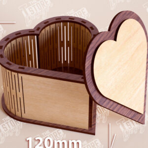 Intra απο ξύλο plywood 3mm-4mm πάχος – Ξύλινο Κουτί σε σχήμα| Κουτί κοσμημάτων |Κουτί δώρου Δίασταση  20x20 cm INTRAFABR-109359986