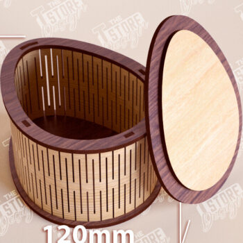 Intra απο ξύλο plywood 3mm-4mm πάχος – Ξύλινο Κουτί σε σχήμα| Κουτί κοσμημάτων |Κουτί δώρου Δίασταση 20x20 cm INTRAFABR-109359992 - Image 1