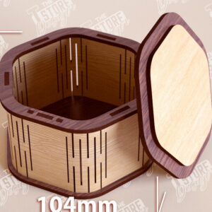 Intra απο ξύλο plywood 3mm-4mm πάχος – Ξύλινο Κουτί σε σχήμα| Κουτί κοσμημάτων |Κουτί δώρου Δίασταση  20x20 cm INTRAFABR-109360008