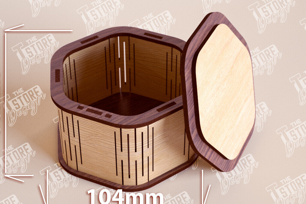 Intra απο ξύλο plywood 3mm-4mm πάχος – Ξύλινο Κουτί σε σχήμα| Κουτί κοσμημάτων |Κουτί δώρου Δίασταση  20x20 cm INTRAFABR-109360008