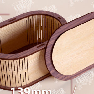 Intra απο ξύλο plywood 3mm-4mm πάχος – Ξύλινο Κουτί σε σχήμα| Κουτί κοσμημάτων |Κουτί δώρου Δίασταση  20x20 cm INTRAFABR-109360012