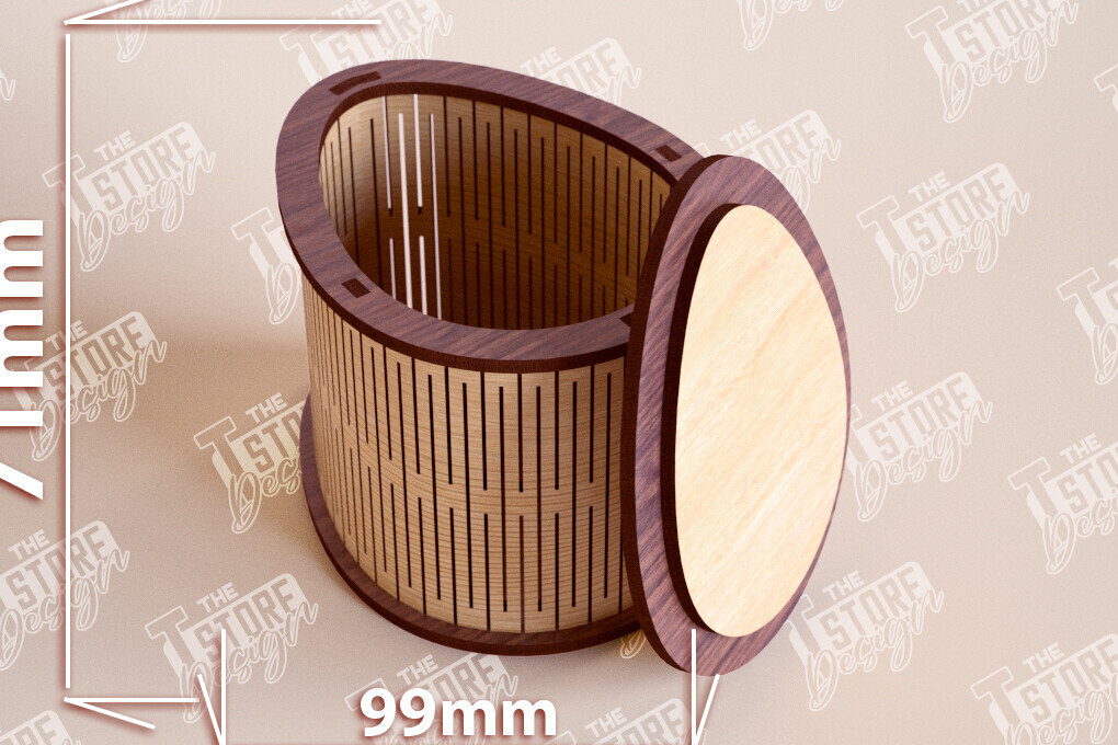 Intra απο ξύλο plywood 3mm-4mm πάχος – Ξύλινο Κουτί σε σχήμα| Κουτί κοσμημάτων |Κουτί δώρου Δίασταση  20x20 cm INTRAFABR-109359589