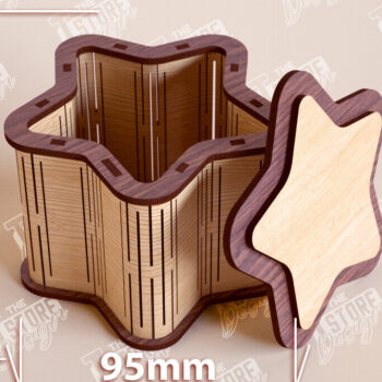 Intra απο ξύλο plywood 3mm-4mm πάχος – Ξύλινο Κουτί σε σχήμα| Κουτί κοσμημάτων |Κουτί δώρου Δίασταση 20x20 cm INTRAFABR-109359609 - Image 1