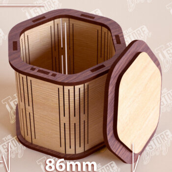 Intra απο ξύλο plywood 3mm-4mm πάχος – Ξύλινο Κουτί σε σχήμα| Κουτί κοσμημάτων |Κουτί δώρου Δίασταση 20x20 cm INTRAFABR-109359612 - Image 1