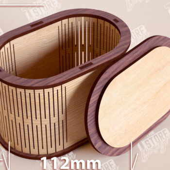 Intra απο ξύλο plywood 3mm-4mm πάχος – Ξύλινο Κουτί σε σχήμα| Κουτί κοσμημάτων |Κουτί δώρου Δίασταση 20x20 cm INTRAFABR-109359639 - Image 1