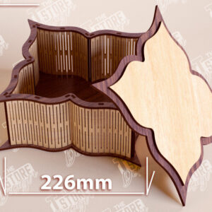 Intra απο ξύλο plywood 3mm-4mm πάχος – Ξύλινο Κουτί σε σχήμα| Κουτί κοσμημάτων |Κουτί δώρου Δίασταση  20x20 cm INTRAFABR-109359645