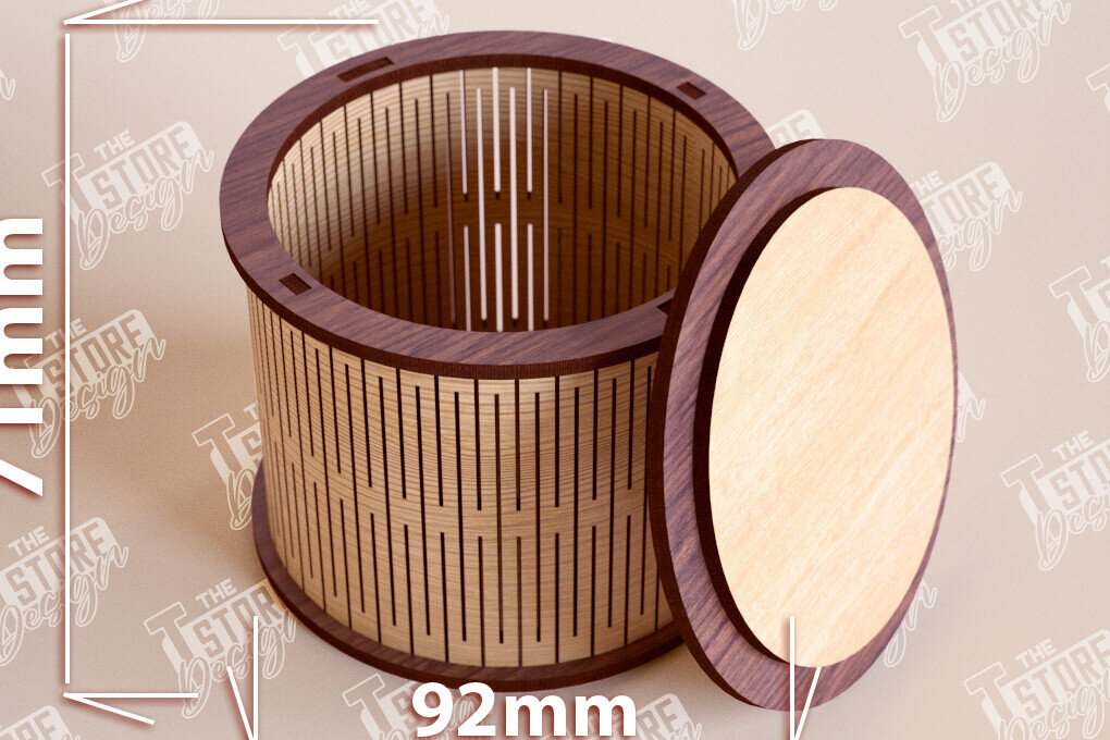 Intra απο ξύλο plywood 3mm-4mm πάχος – Ξύλινο Κουτί σε σχήμα| Κουτί κοσμημάτων |Κουτί δώρου Δίασταση  20x20 cm INTRAFABR-109359500