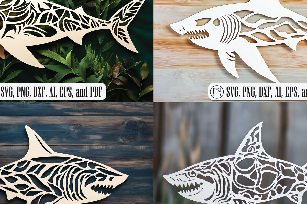 Intra απο ξύλο plywood 3mm-4mm πάχος – Πακέτο Paper/Laser Shark Δίασταση  20x20 cm INTRAFABR-104419784