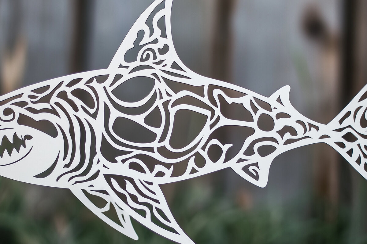 Intra απο ξύλο plywood 3mm-4mm πάχος – Πρότυπο κοπής χαρτιού Shark/λέιζερ Δίασταση  20x20 cm INTRAFABR-104416727