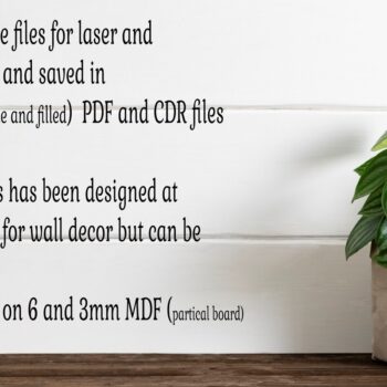 Intra απο ξύλο plywood 3mm-4mm πάχος – Shark Silhouette Laser Αποκοπή αρχείου Δίασταση  20x20 cm INTRAFABR-118442865 - Image 5