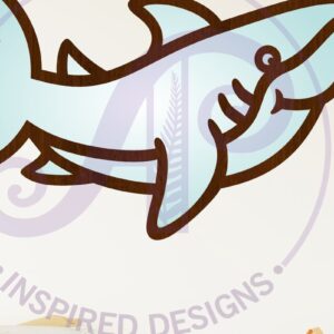 Intra απο ξύλο plywood 3mm-4mm πάχος – Shark Two Layer Cut out Wall Δίασταση  20x20 cm INTRAFABR-115336220