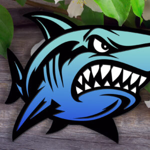 Intra απο ξύλο plywood 3mm-4mm πάχος – Shark Wall Art Δίασταση  40x30 cm INTRAFABR-124736111