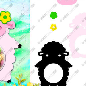 Intra απο ξύλο plywood 3mm-4mm πάχος – Sheep Candy Dome Holder Δίασταση  20x20 cm INTRAFABR-88219521