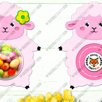 Intra απο ξύλο plywood 3mm-4mm πάχος – Sheep Candy Dome Holder Δίασταση 20x20 cm INTRAFABR-88219521 - Image 4