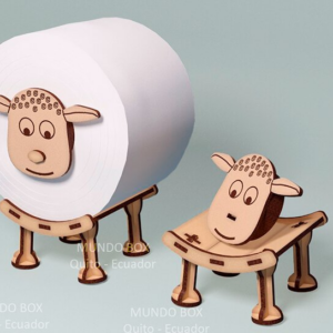 Intra απο ξύλο plywood 3mm-4mm πάχος – Sheep for Toilet Paper, Lamb Dgtl Files. Δίασταση  20x20 cm INTRAFABR-122414809
