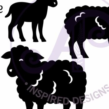 Intra απο ξύλο plywood 3mm-4mm πάχος – Αρχείο με λέιζερ σιλουέτα προβάτου Δίασταση  20x20 cm INTRAFABR-124429166 - Image 4