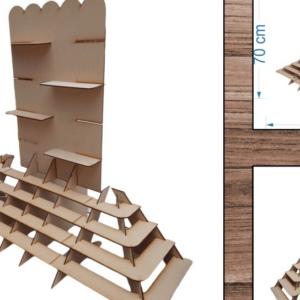 Intra απο ξύλο plywood 3mm-4mm πάχος – Ράφι - Δίασταση  20x20 cm INTRAFABR-38419681