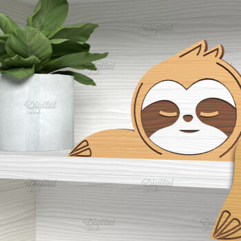 Intra απο ξύλο plywood 3mm-4mm πάχος – Πακέτο κοπής με λέιζερ Shelf Sitters Animals Δίασταση 20x20 cm INTRAFABR-86430203 - Image 2