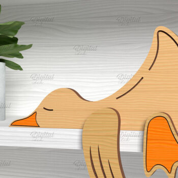 Intra απο ξύλο plywood 3mm-4mm πάχος – Πακέτο κοπής με λέιζερ Shelf Sitters Animals Δίασταση 20x20 cm INTRAFABR-86430203 - Image 5