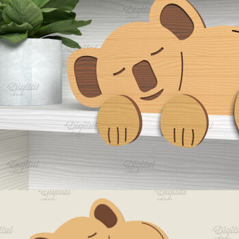 Intra απο ξύλο plywood 3mm-4mm πάχος – Πακέτο κοπής με λέιζερ Shelf Sitters Animals Δίασταση 20x20 cm INTRAFABR-86430203 - Image 10