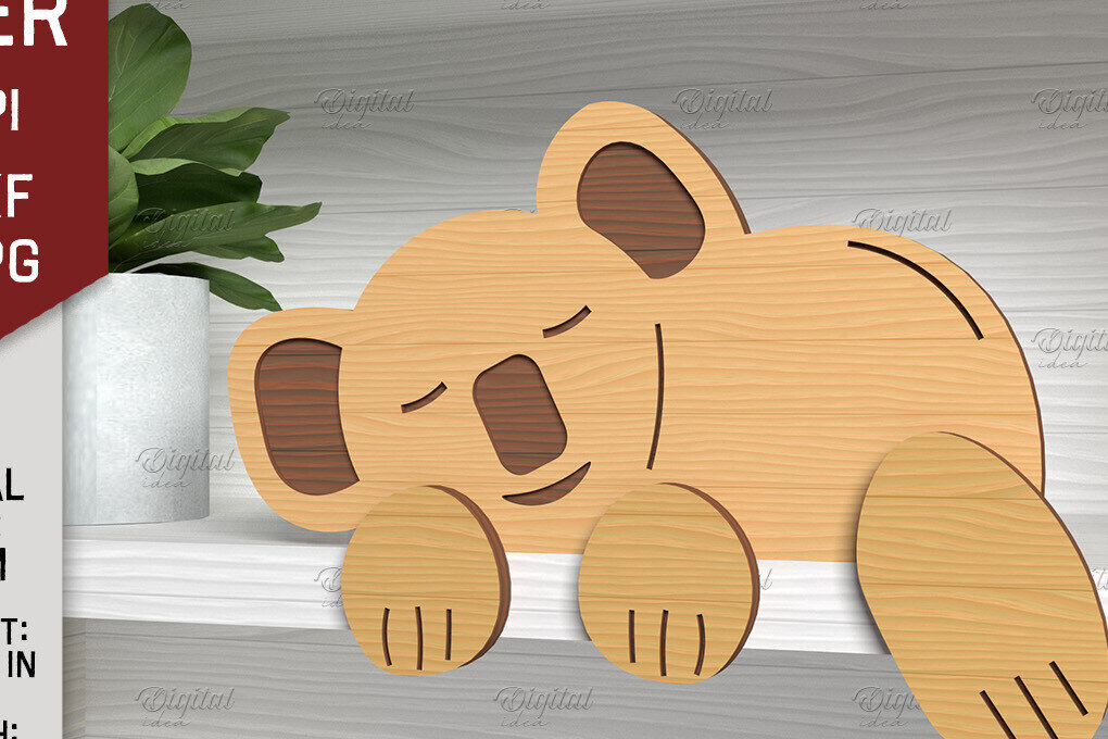 Intra απο ξύλο plywood 3mm-4mm πάχος – Φύλλο κοπής με λέιζερ Shelf Sitters. Φύλλο Δίασταση  20x20 cm INTRAFABR-86429015