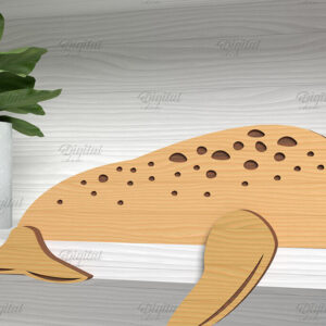 Intra απο ξύλο plywood 3mm-4mm πάχος – Shelf Sitters Seal Cut Laser. Σφραγίδα Δίασταση  20x20 cm INTRAFABR-86428887