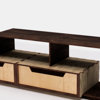 Intra απο ξύλο plywood 3mm-4mm πάχος – Ράφι με συρτάρια για επιτραπέζια Δίασταση  20x20 cm INTRAFABR-115011391 - Image 4